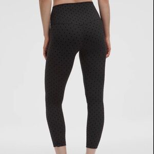 lululemon athletica Black Polka Dot High-Rise Leggings